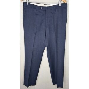 Tombolini Italian Pants Navy Made in Italy 50/6R Men 34x29 Career Business Slack